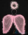 Крылья Ангела, Карнавальный набор с крыльями и ободок с нимбом, цвет РОЗОВЫЙ, артикул Е91181, фирма Snowmen